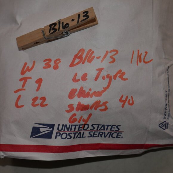 Le Tigre Men’s Vintage Cotton Blend Shorts in Teal - Picture 8 of 8